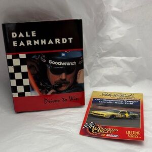 Dale Earnhardt 'Driven to Win' Mini Book with Winner's Circle Card NASCAR
